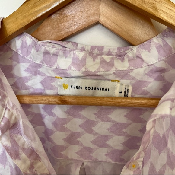 Kerri Rosenthal Purple Heart Short Sleeve Pajama Set Size Large - Picture 3 of 7